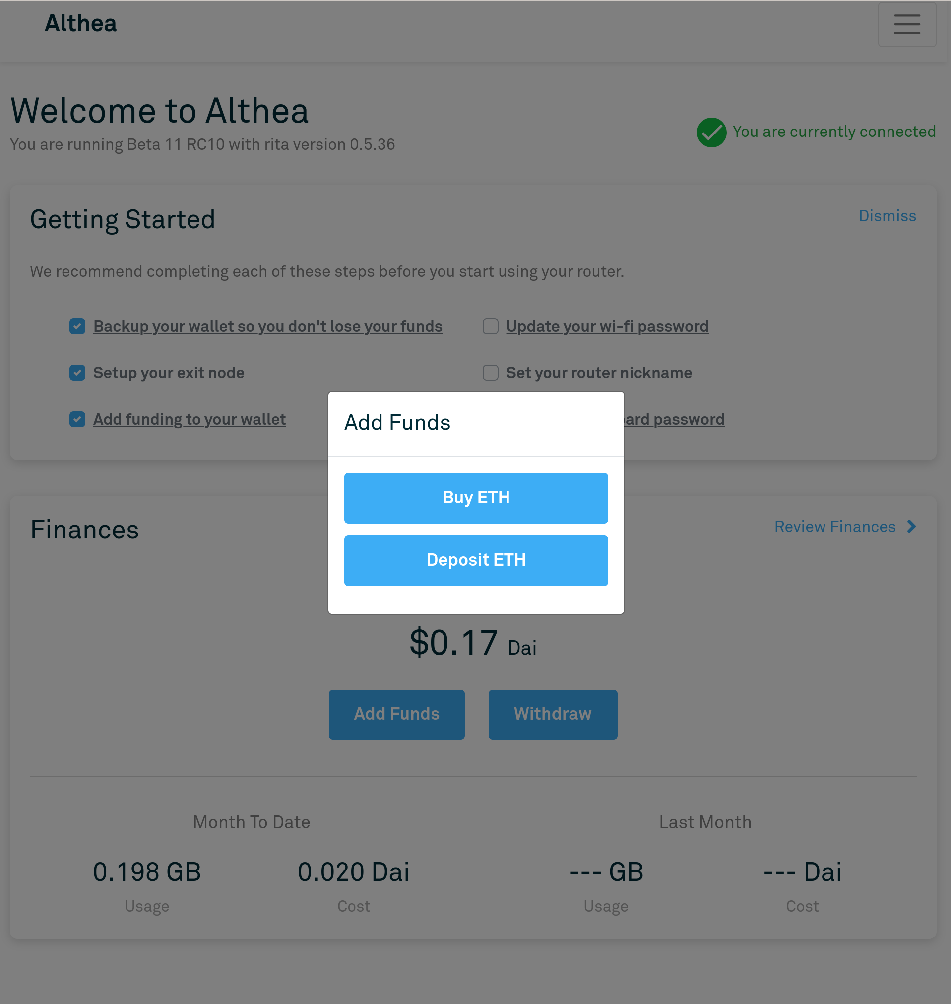 Althea Development Update #82: Direct router deposit with ...